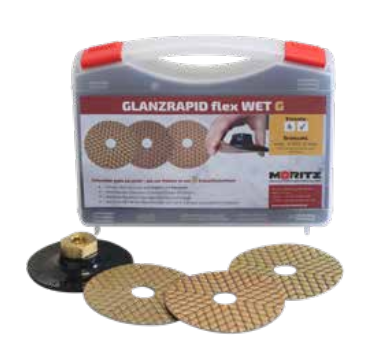 GLANZRAPID flex WET - Flexibles Diamant-Nass-Schleifsystem Ø100mm